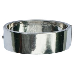 Antique Victorian Silver Plain Bangle Bracelet Stamped ORR