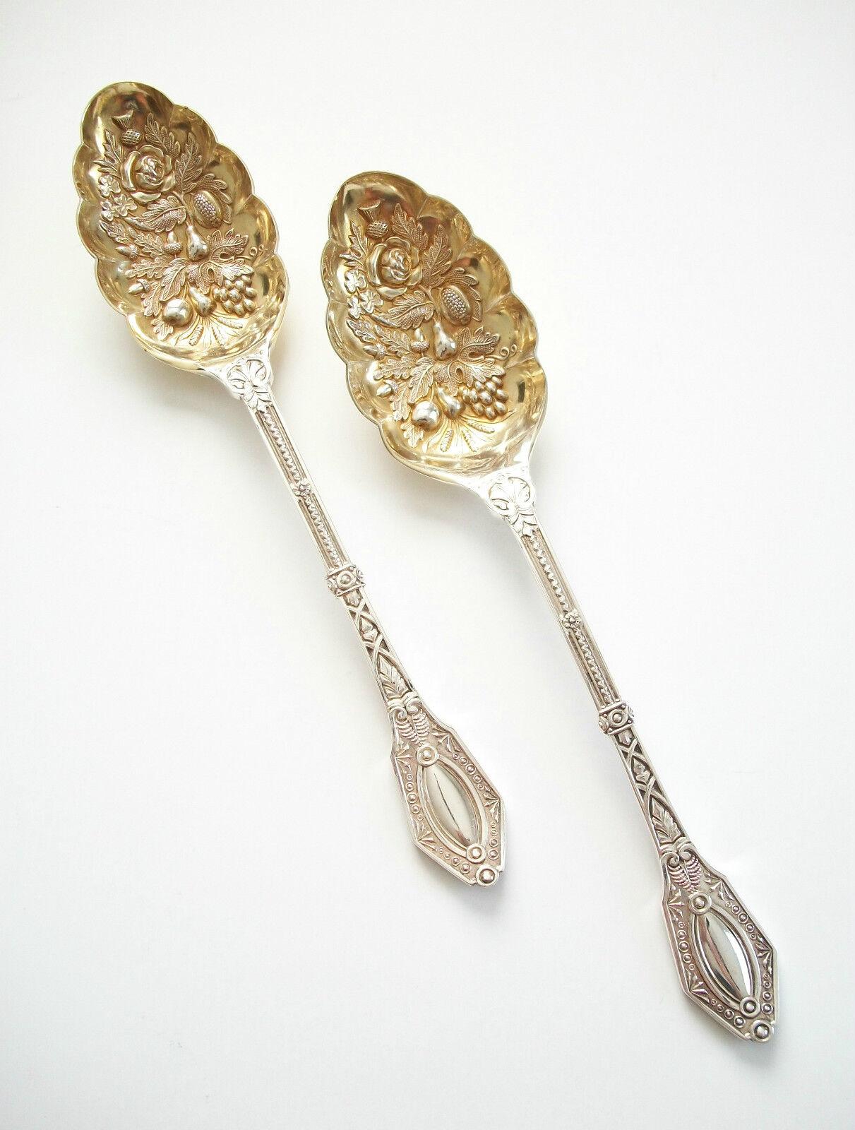 antique serving spoons