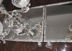 Victorian Silver Plate Epergne Centrepiece - Sheffield Cut Glass Bowl