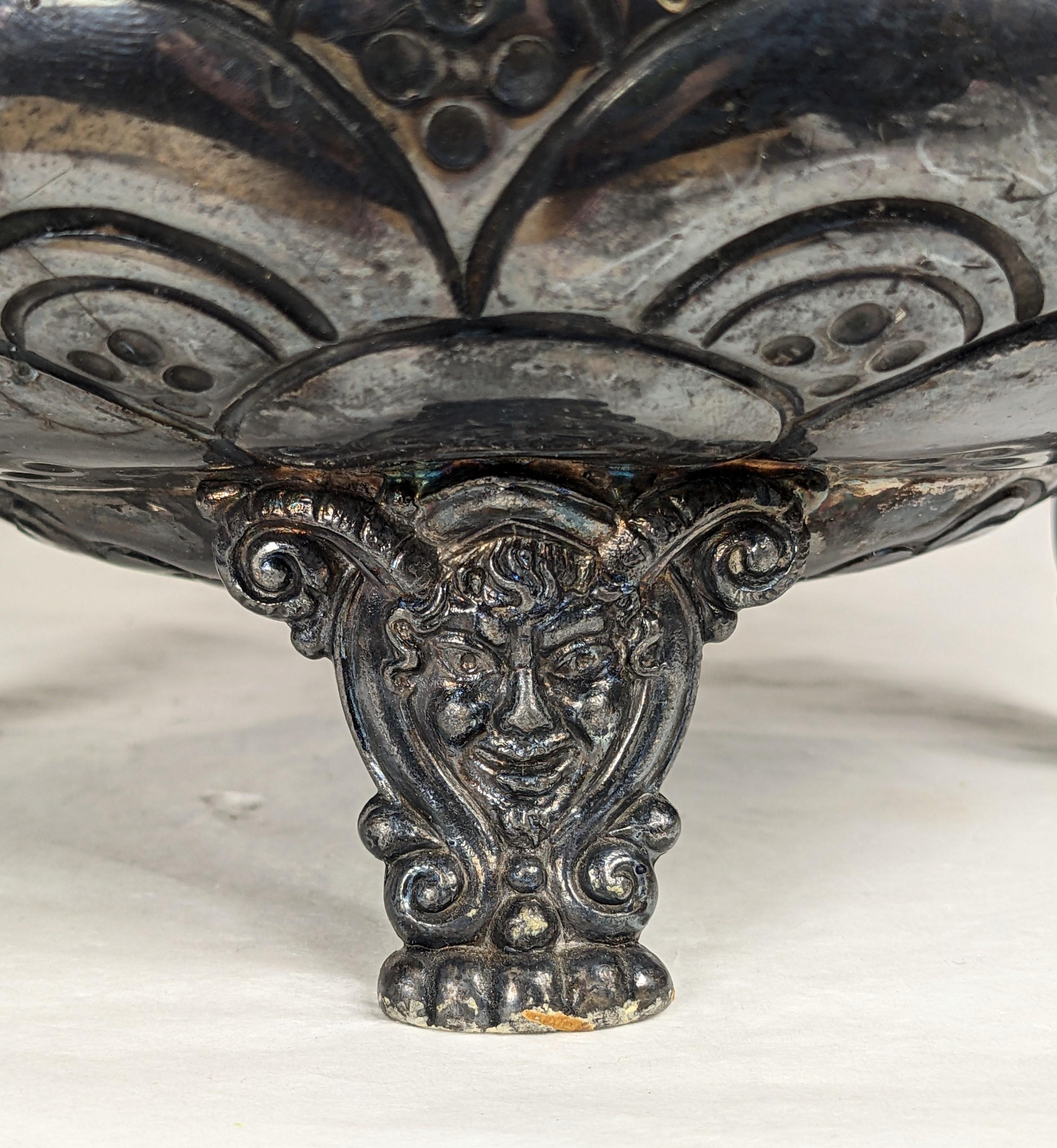 Placcato argento Cachepot figurato vittoriano in silver plate, Meriden in vendita