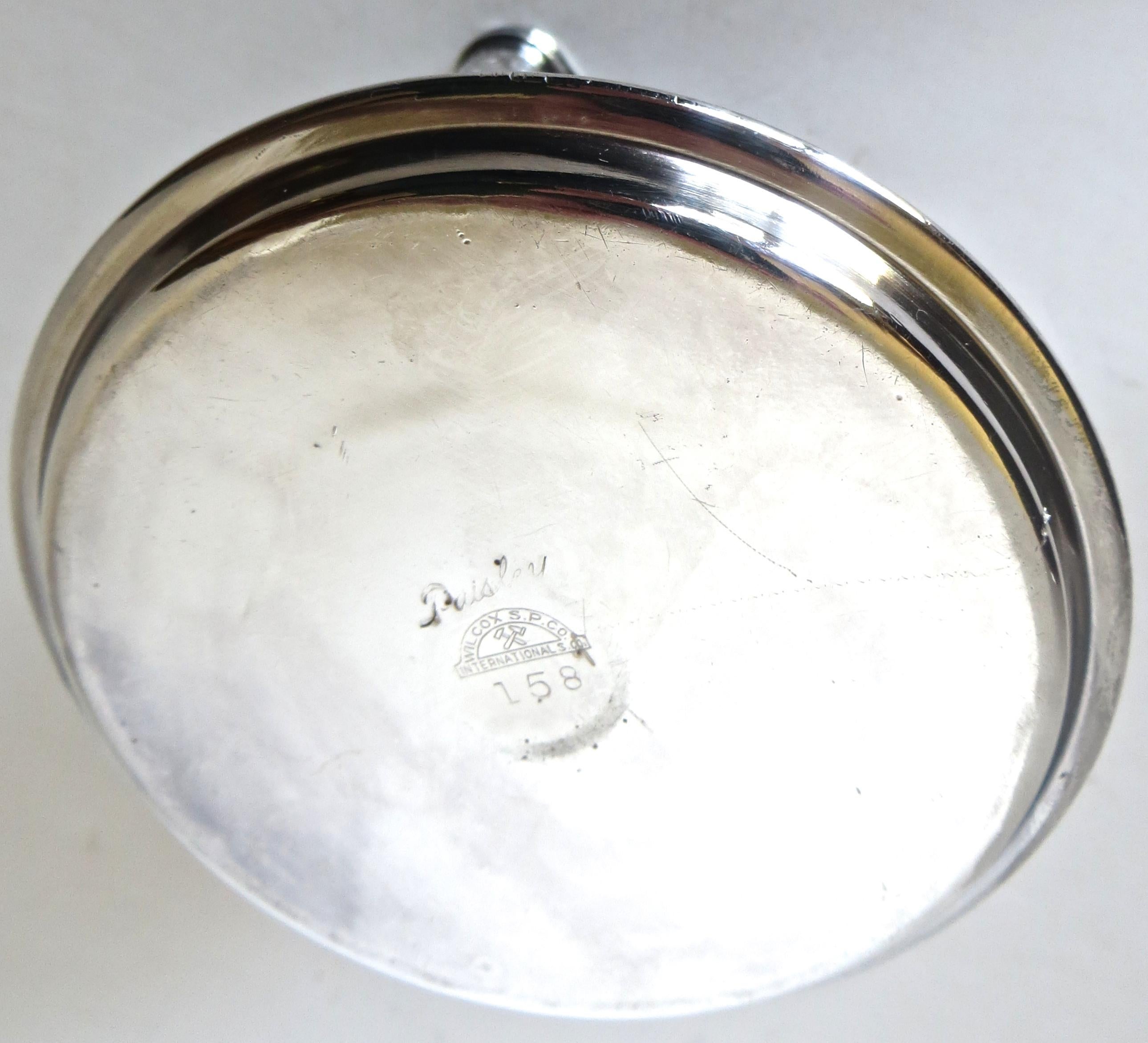 Victorian Silver Plate Match Holder, American, circa 1898 In Excellent Condition In Incline Village, NV
