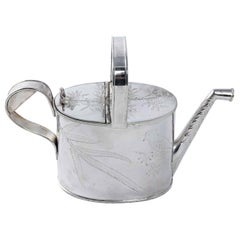 Antique Victorian Silver Plate Water Can