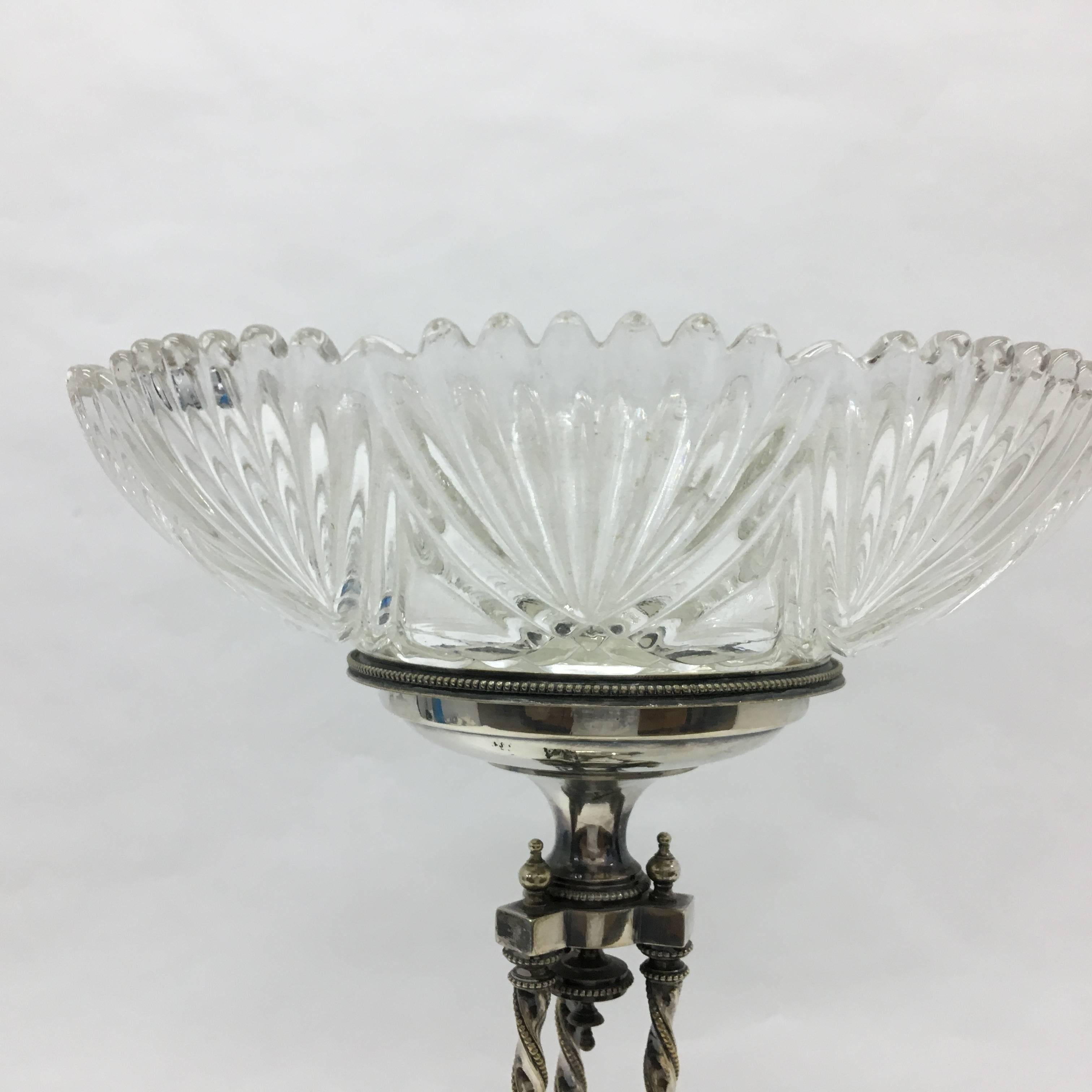 Victorian Silver Plated Centerpiece by Horace Woodward & Co., circa 1856 3