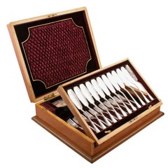 Victorian Silver Plated Fish Set