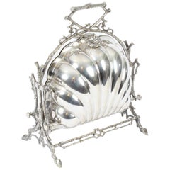 Victorian Silver Plated Folding Biscuit Box by Elkington, 19th Century