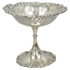 Victorian Silver Plated Grapevine Repousse Pedestal Candy Nut Dish by Barbour Victorian Silver Plated Grapevine Repousse Pedestal Candy Nut Dish by Barbour