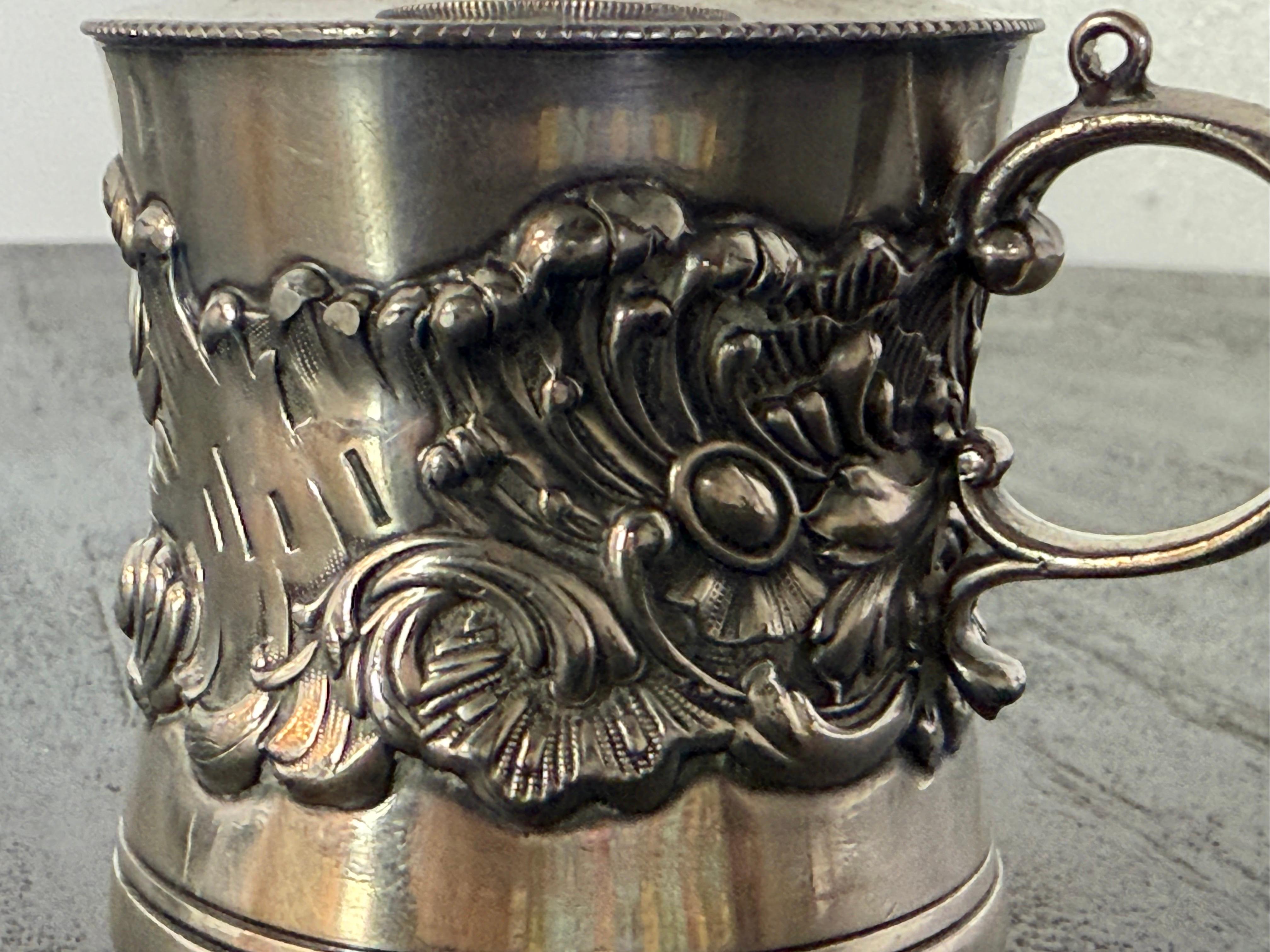 Américain Lampe à huile victorienne en métal argenté de Derby Silver Company en vente