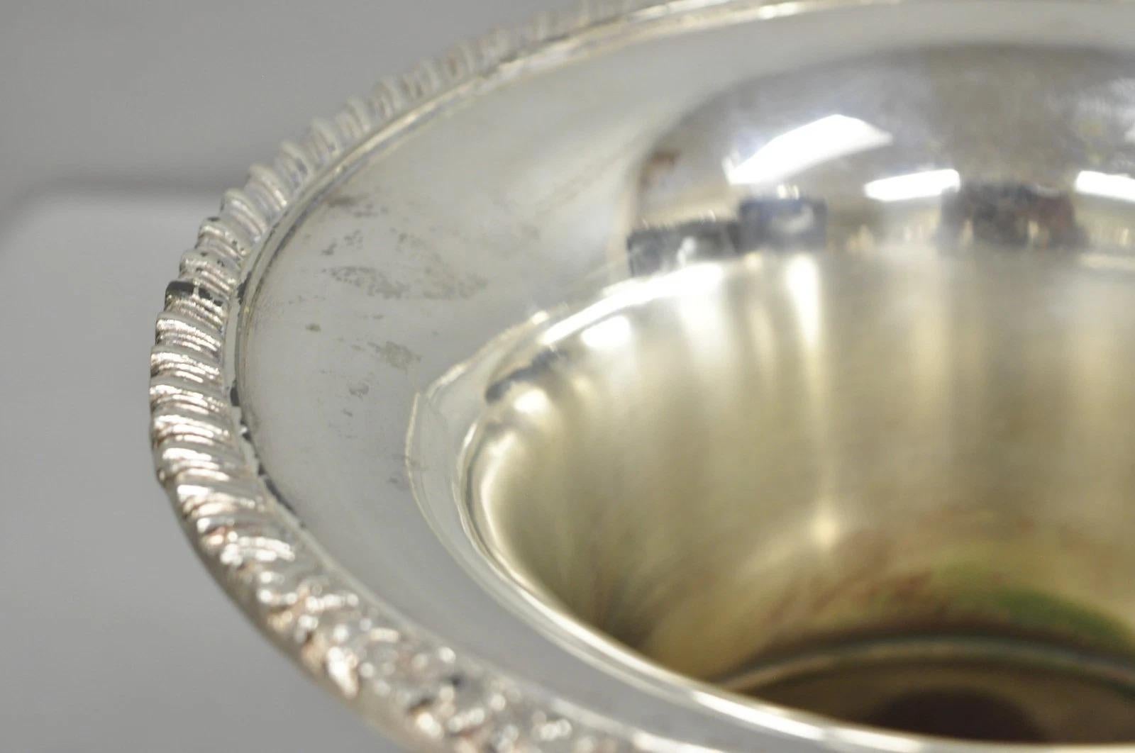 Viktorianische versilbert Potbelly Trophy Cup Champagner Chiller Bar Eiskübel im Angebot 4