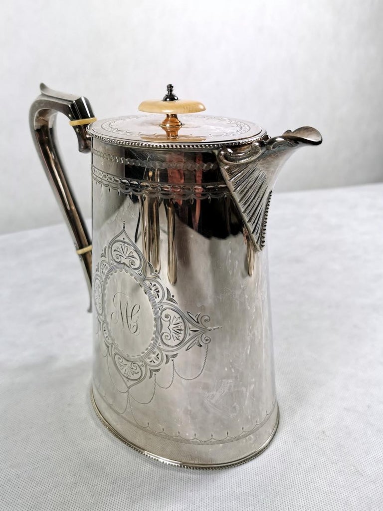 Victorian Silver Plated Tea And Coffee Service Set, 18711879 For Sale