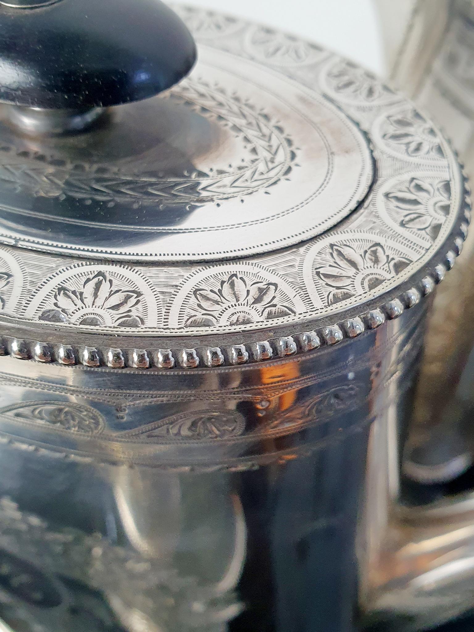 Victorian Silver Plated Tea and Coffee Service Set For Sale 5