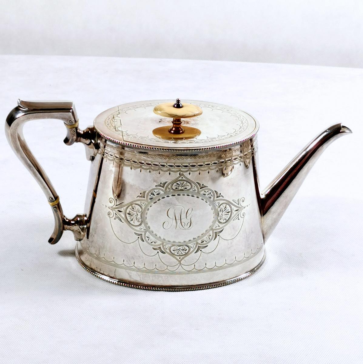 XIXe siècle Service à thé et café victorien plaqué argent en vente