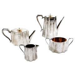 Antique Victorian Silver Plated Tea and Coffee Service Set