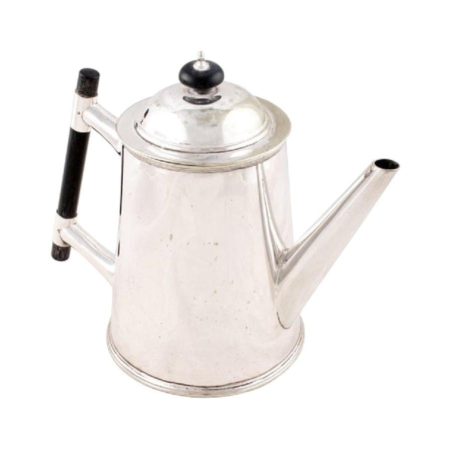 Victorian Silver Plated Tea Pot, 19th Century For Sale
