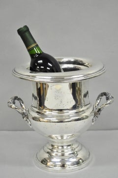 Victorian Silver Plated Trophy Cup Bar Champagne Chiller Ice Bucket by Crescent