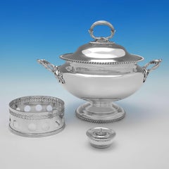 Victorian Silver Plated Tureen on Warming Stand - Made circa 1880