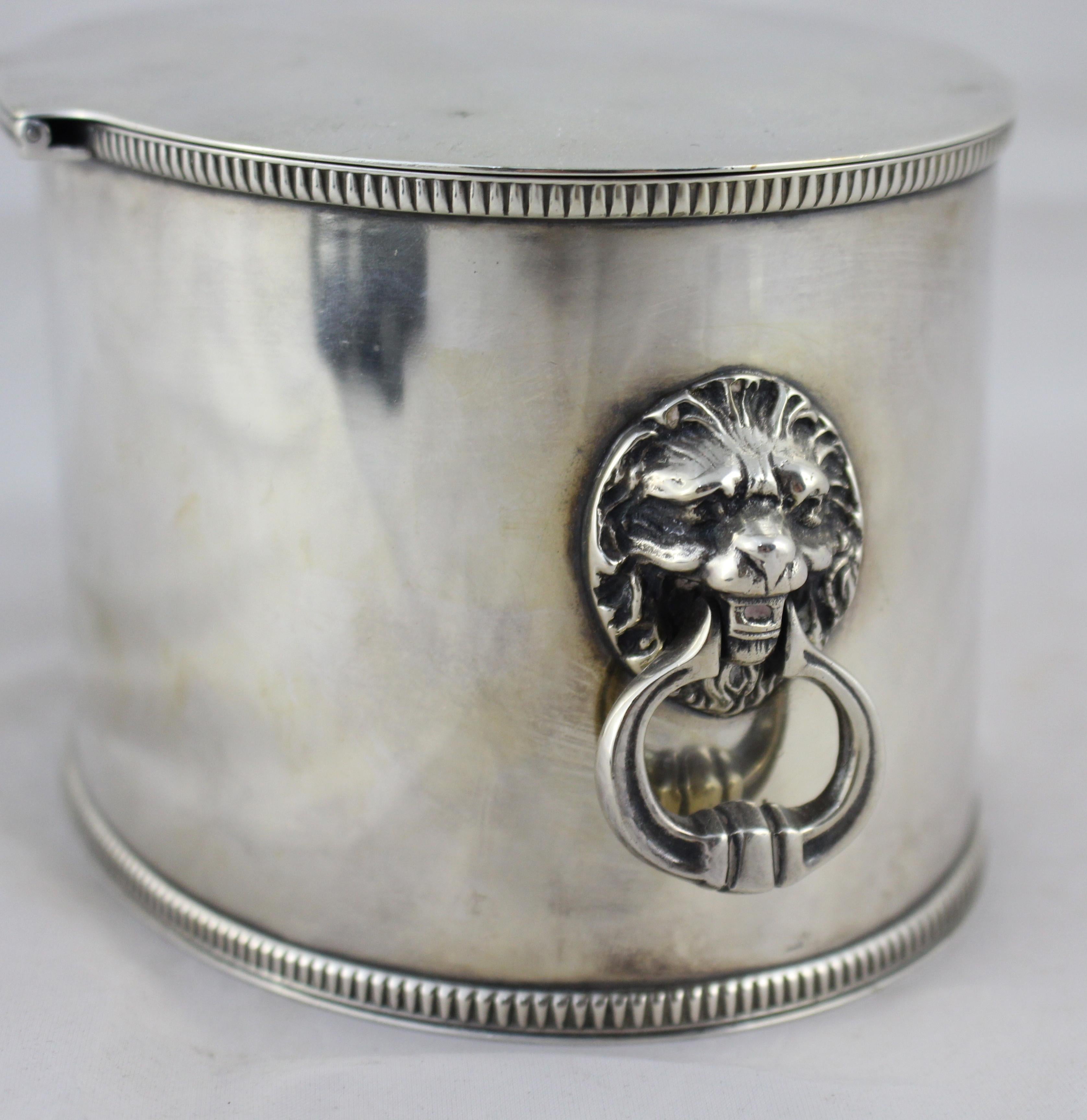 Victorian Silver Plated Two Handled Tea Caddy 1