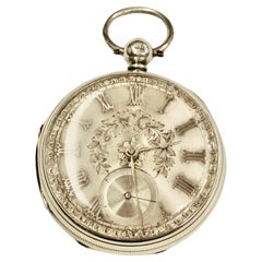 Victorian Silver Pocket Watch Dated 1862 Assayed in London