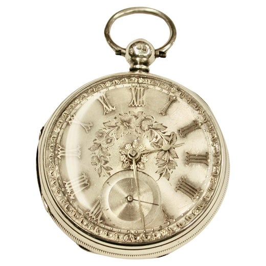Victorian Silver Pocket Watch Dated 1862 Assayed in London