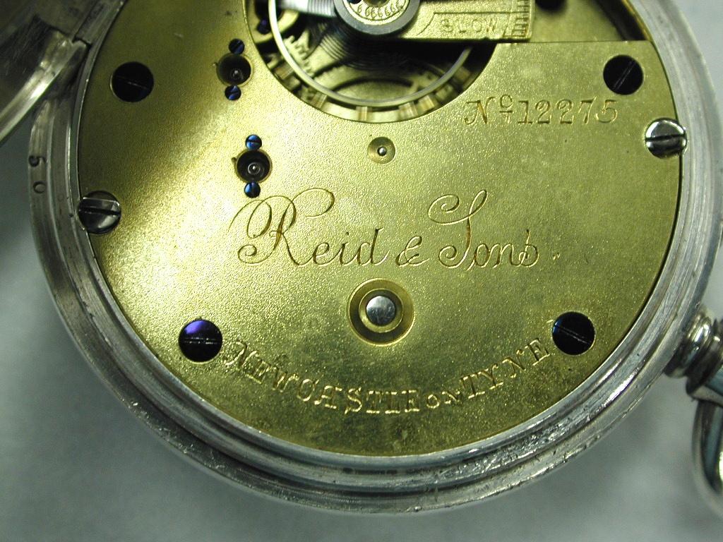 English Victorian Silver Pocket Watch in Original Fitted Box, Chester Hallmark, 1895