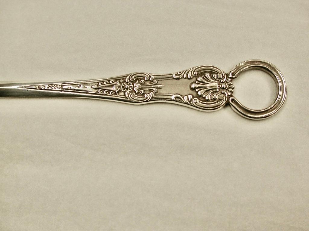 Victorian Silver Queens Pattern Skewer, Dated 1872, George Adams, London For Sale 2