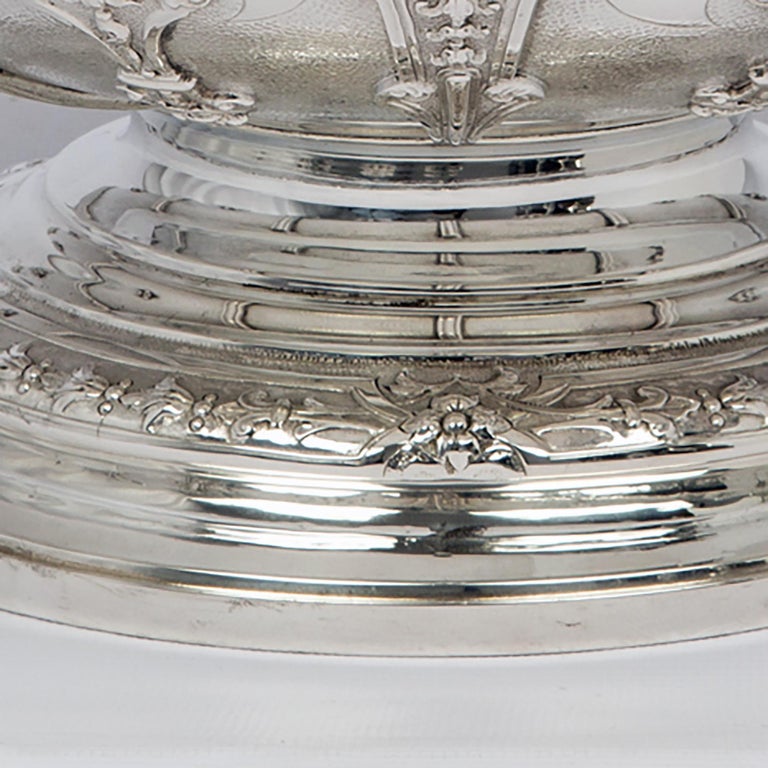 Victorian Silver Rose Bowl In Good Condition For Sale In London, GB