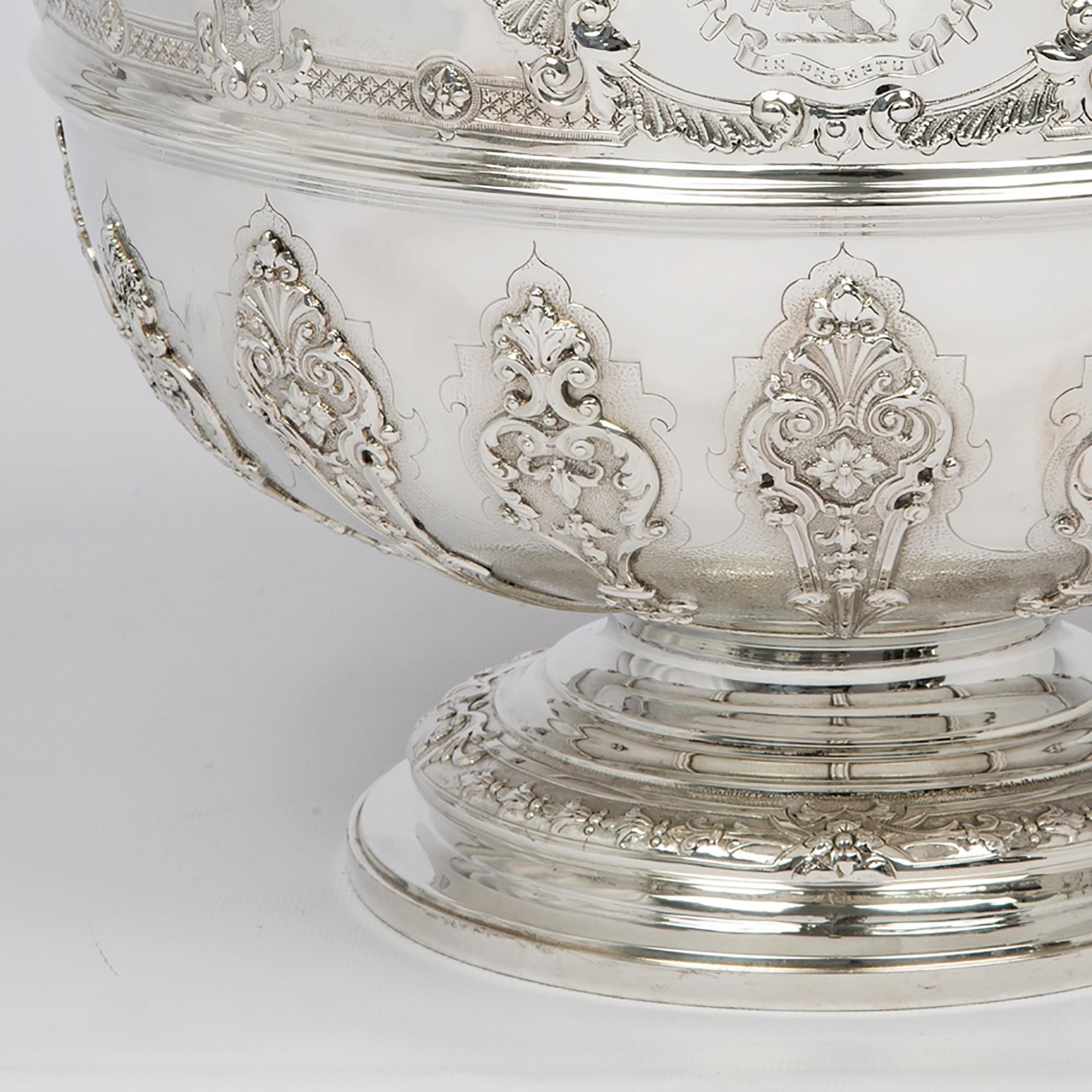 Victorian Silver Rose Bowl 1