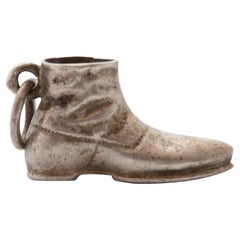 Antique Victorian Silver Shoe Charm Pendant