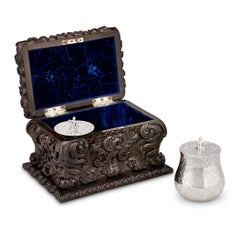 Viktorianische Teedosen aus Silber von Charles Thomas Fox & George Fox