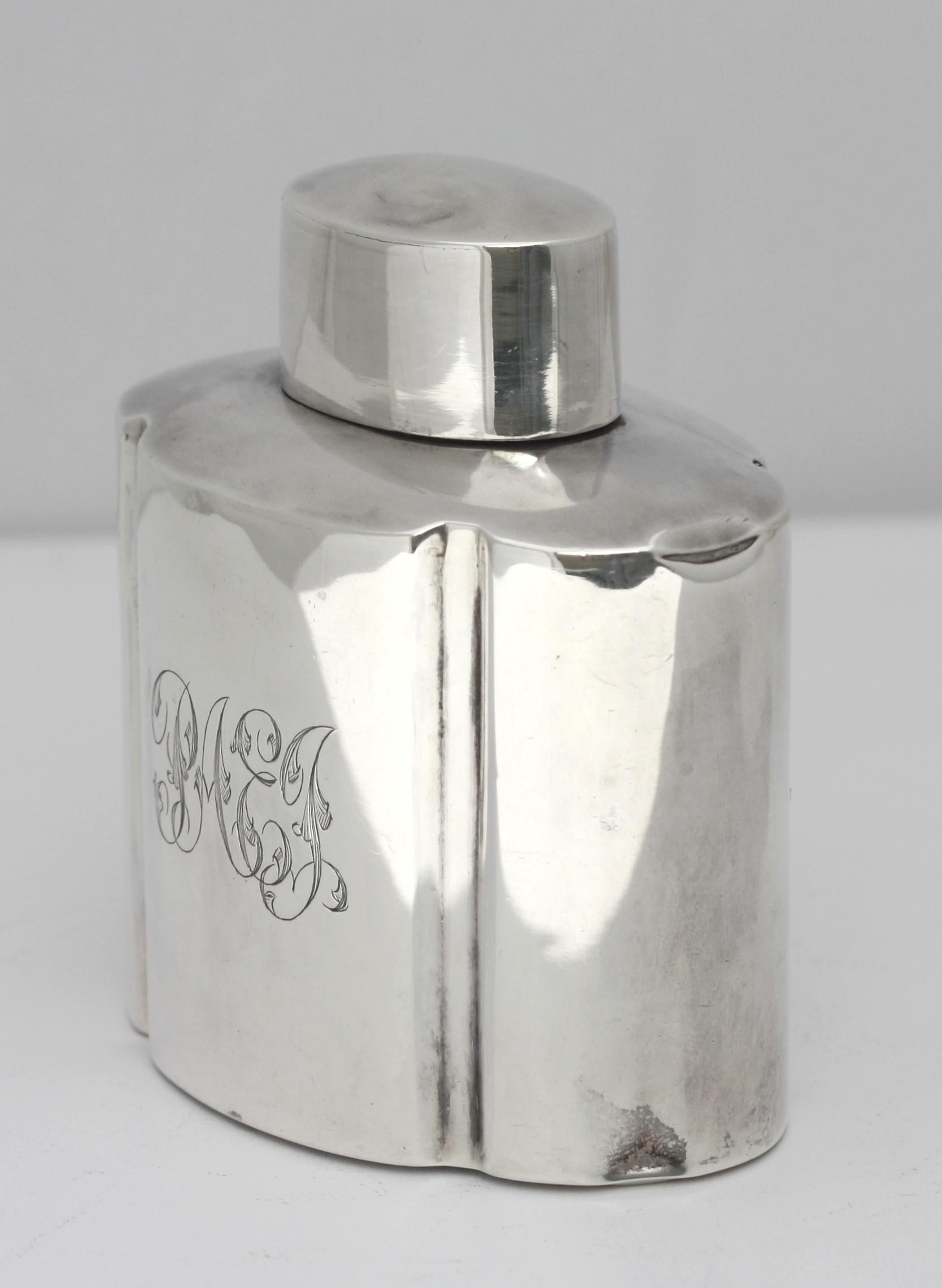Victorian Silver Tea Caddy For Sale 1