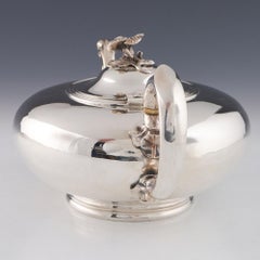 Viktorianische Silber-Teekanne London, 1854