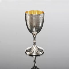 Victorian Silver Wine Goblet