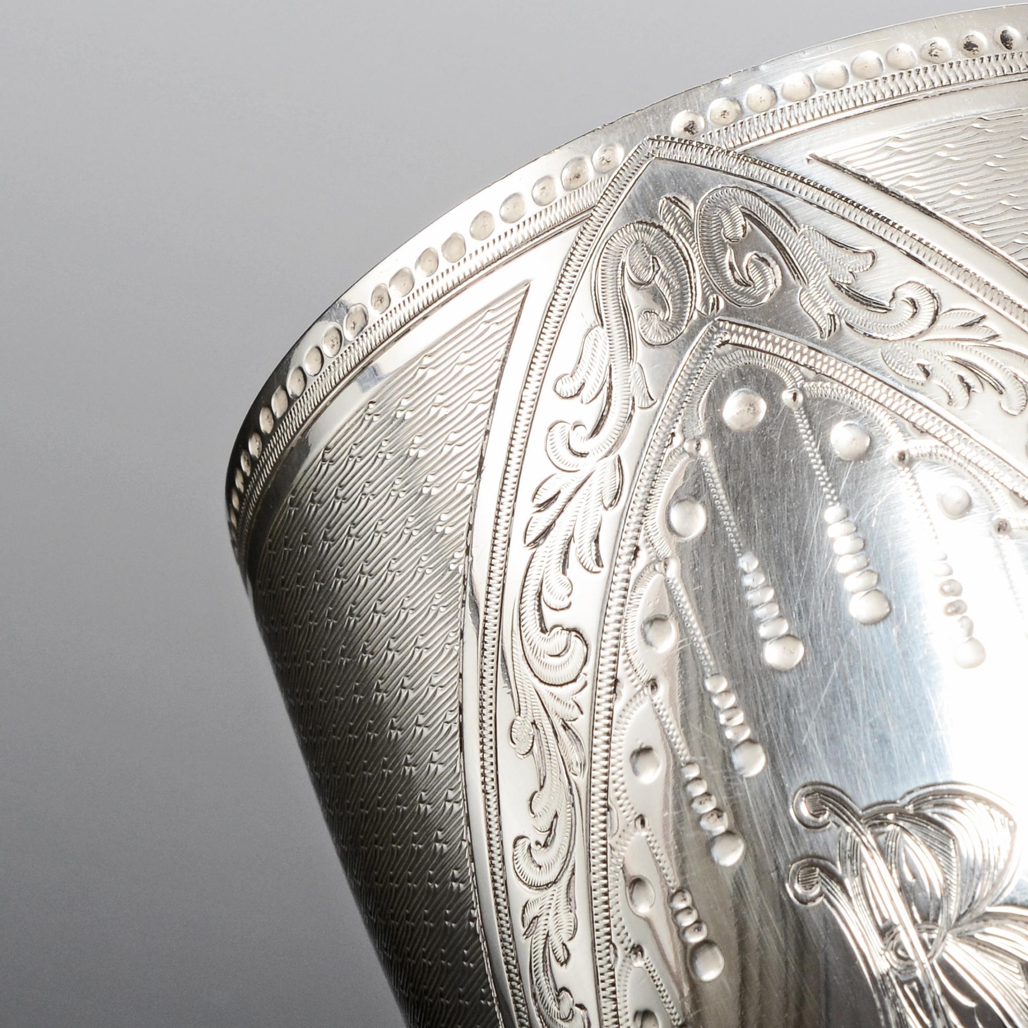 Victorian Silver Wine Goblet In Good Condition In London, GB