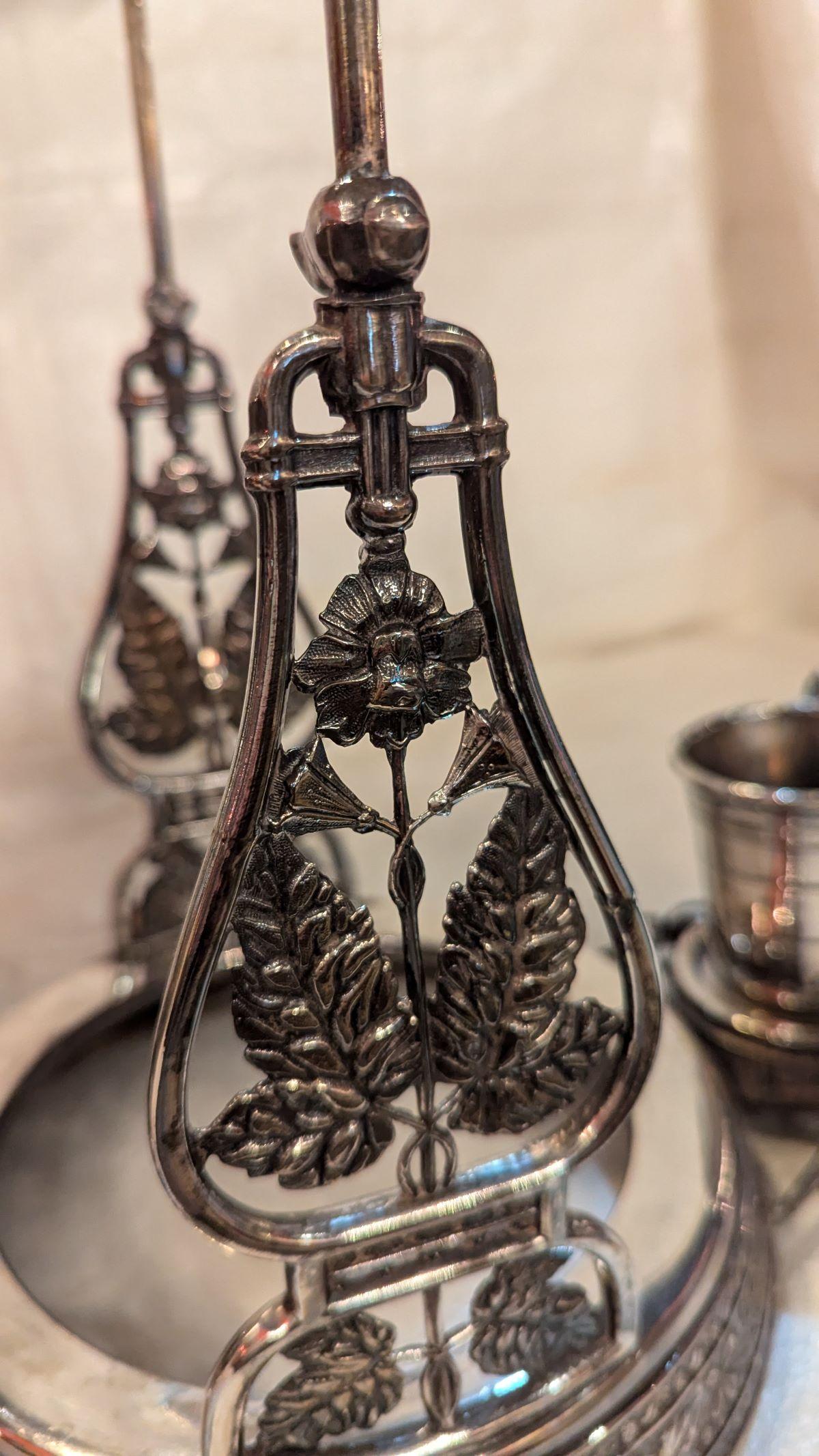 Silver Plate Victorian Silverplate Tipper, holder, cup For Sale