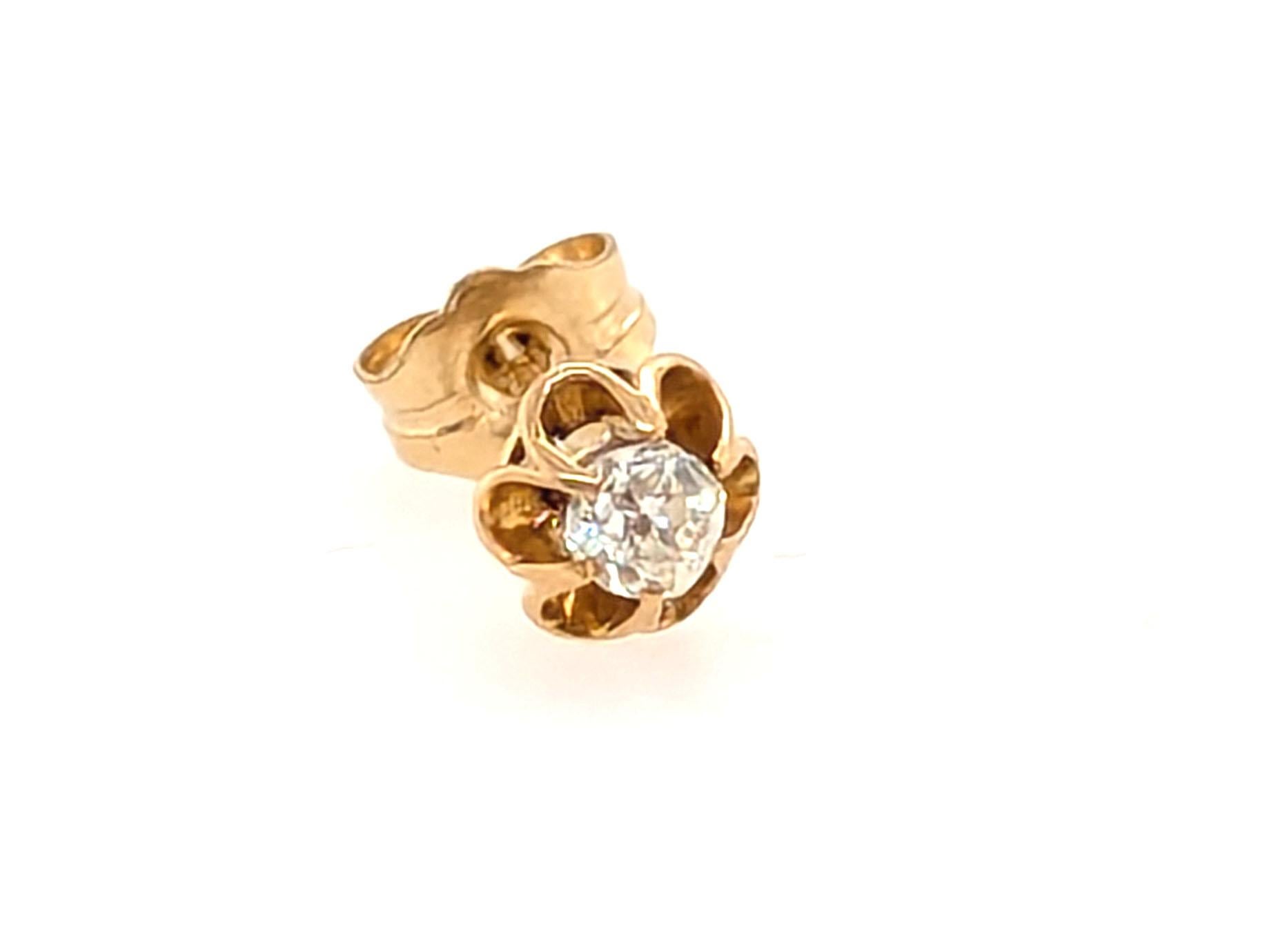 Autentico originale antico del 1890 Victorian Single Old Mine Diamond .15ct Stud Earring in oro 14K


Presenta un Diamonds Mine Cut genuino di estrazione naturale G-H VS .15ct. 

Abbiamo messo un nuovo palo, l'originale era troppo spesso

Diamante