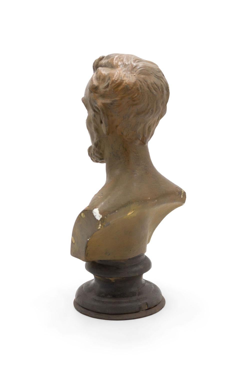 Viktorianische kleine Gipsbüste von Lincoln im Zustand „Gut“ im Angebot in Queens, NY