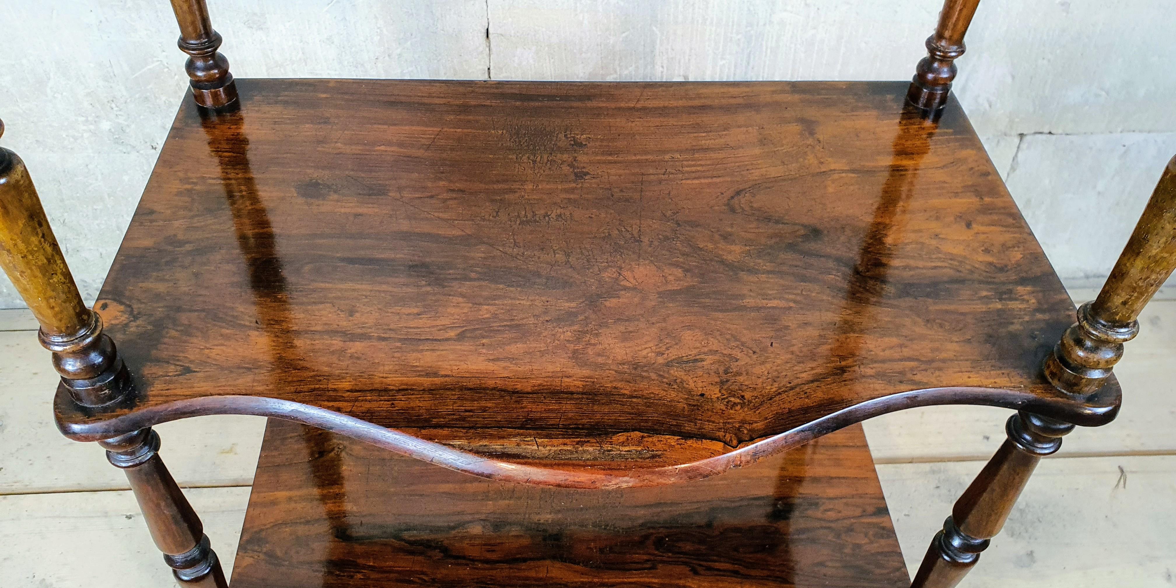 Piccola cassetta vittoriana in legno di palissandro in vendita 1