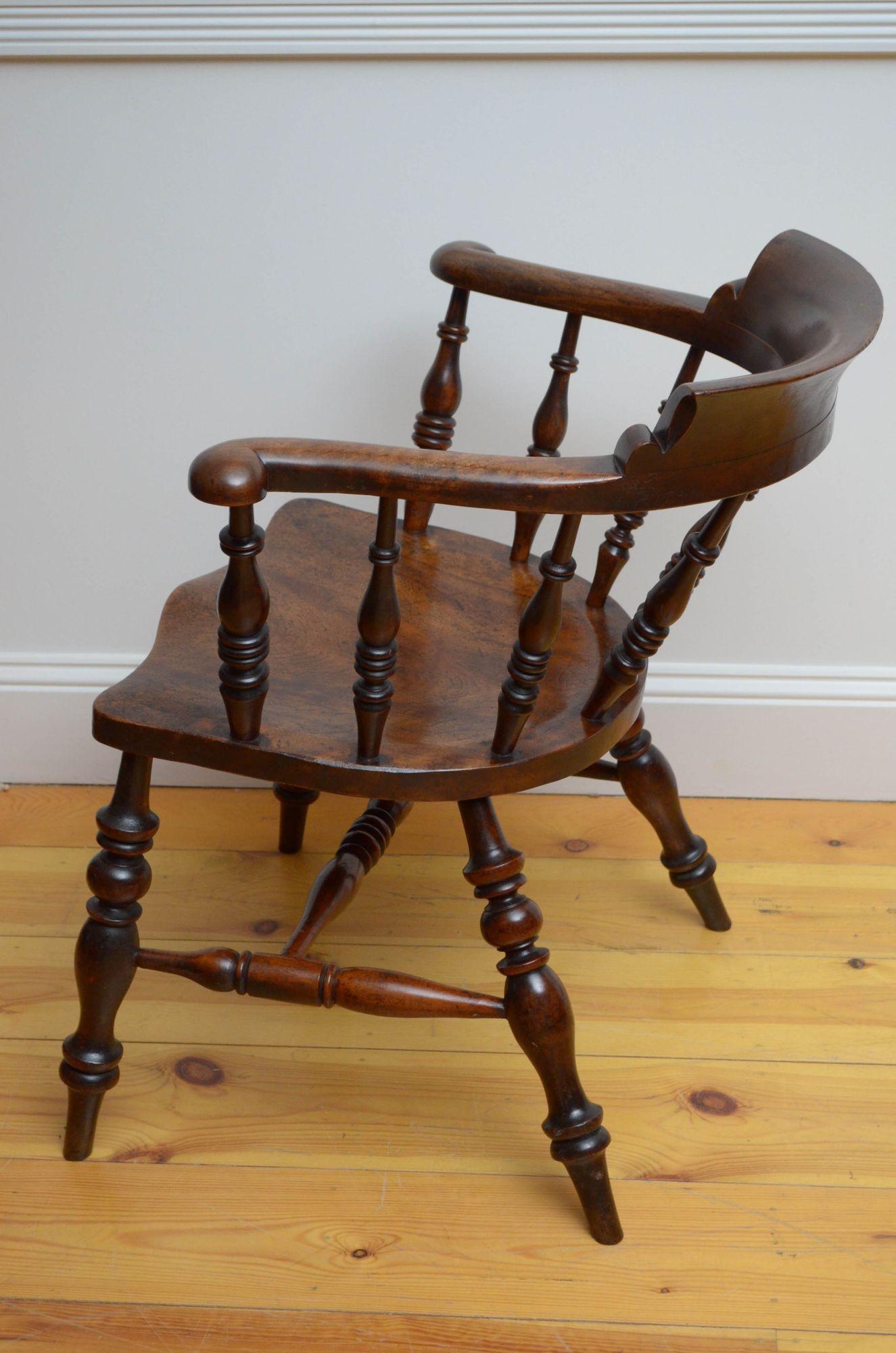Victorian Smokers Bow Chair For Sale 1