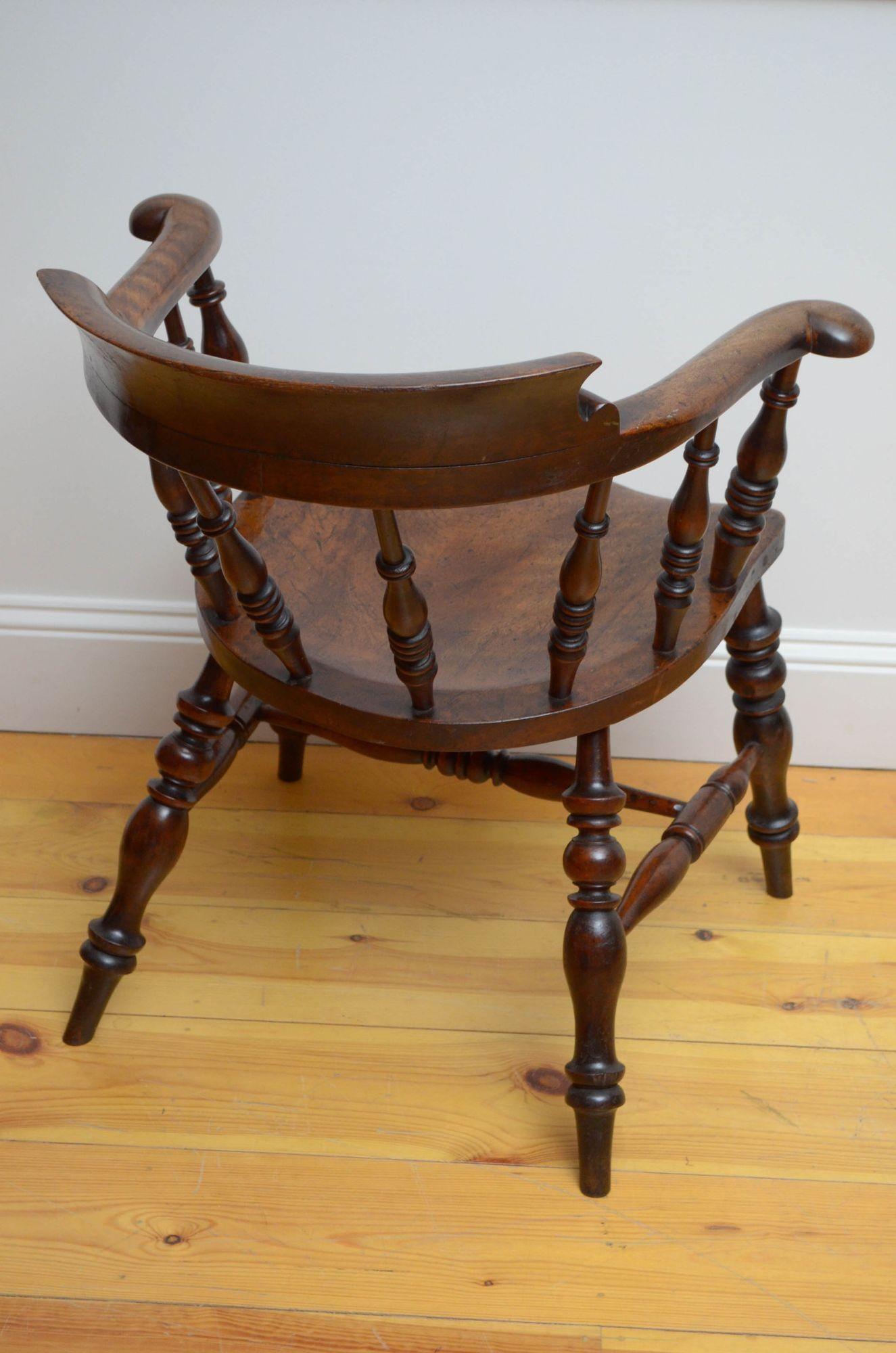 Victorian Smokers Bow Chair For Sale 2