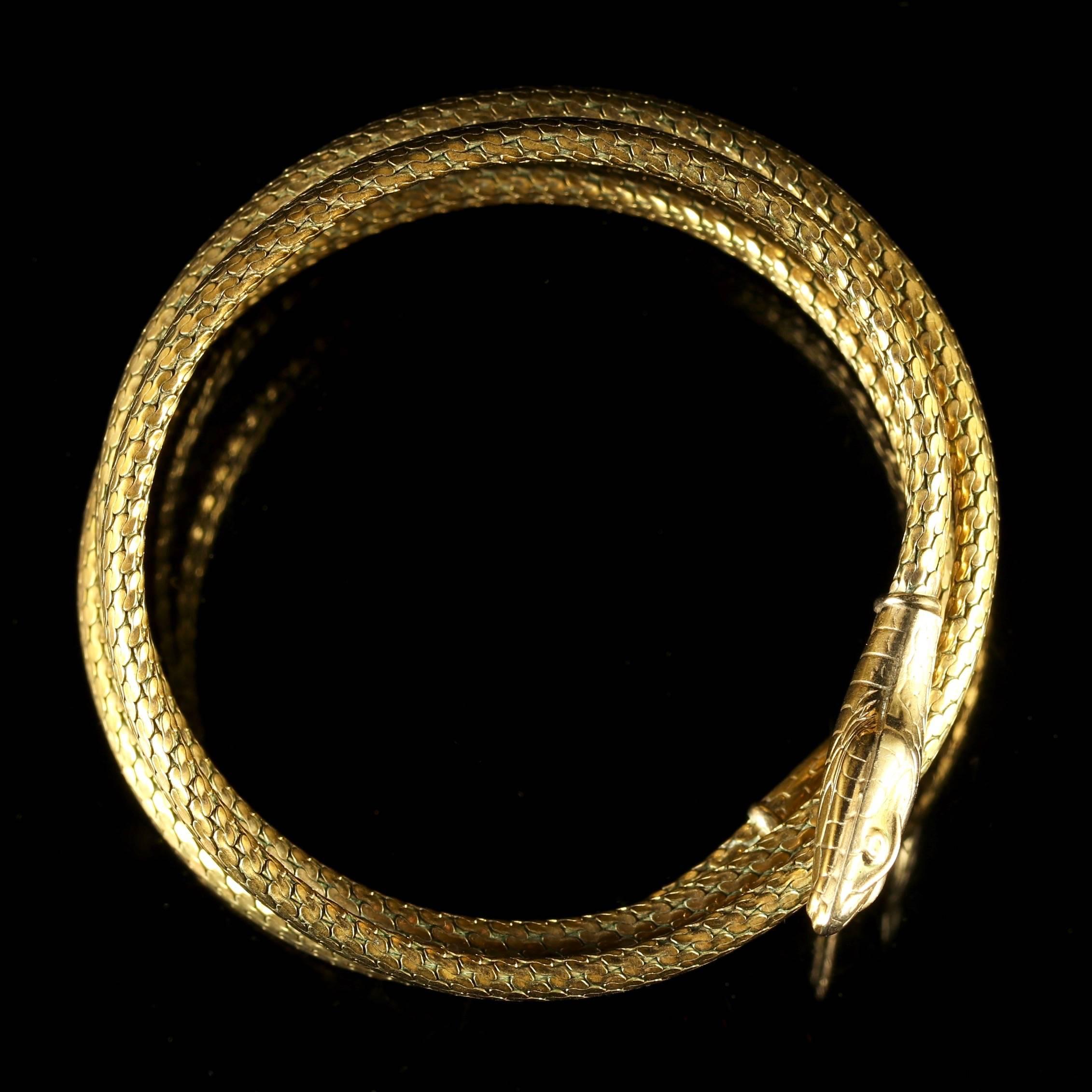 Victorian Snake Bracelet, circa 1880 1
