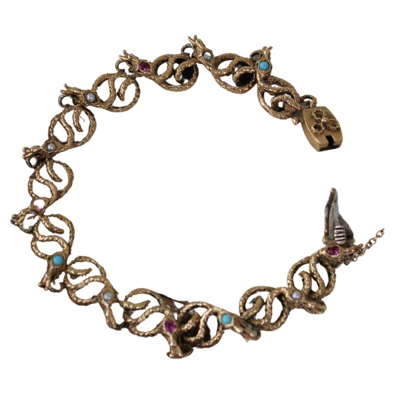 Victorian Snake Bracelet For Sale at 1stDibs