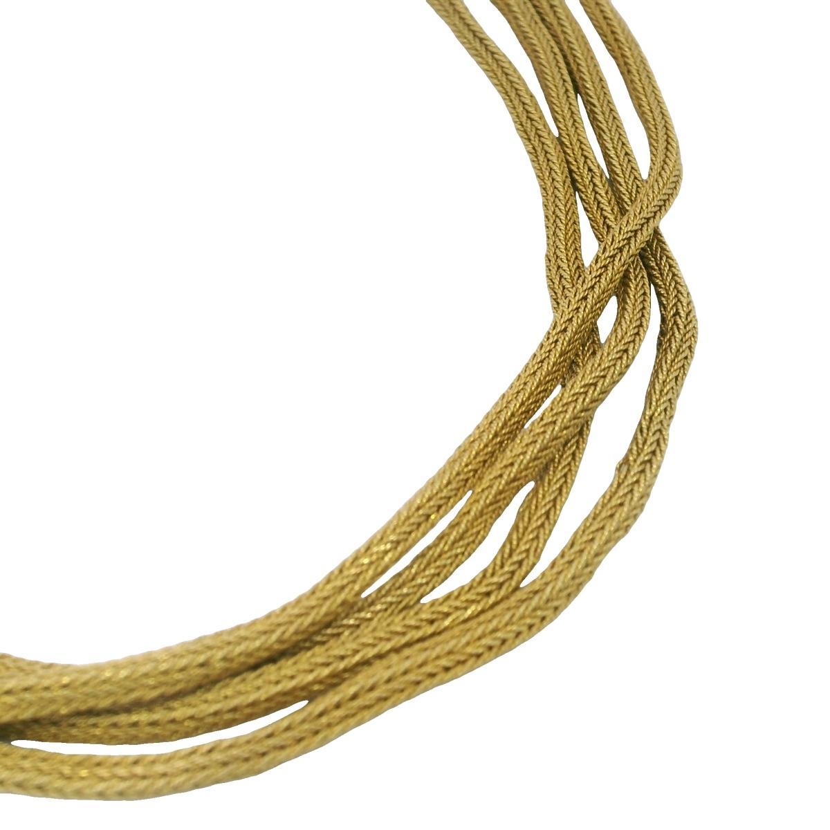 Victorian Snake Long Necklace 21K Yellow Gold 51