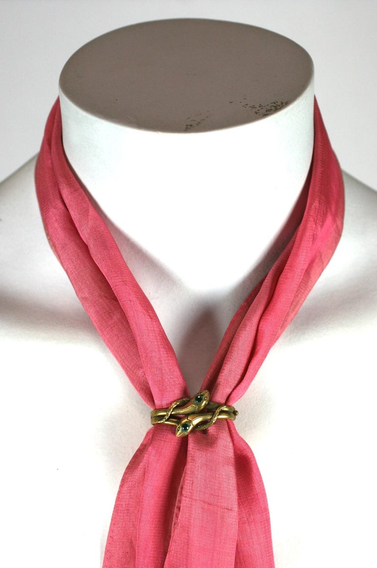 Victorian Snake Scarf Clasp at 1stDibs