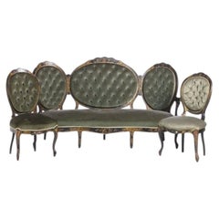 Victorian sofa and four chairs - 19th century