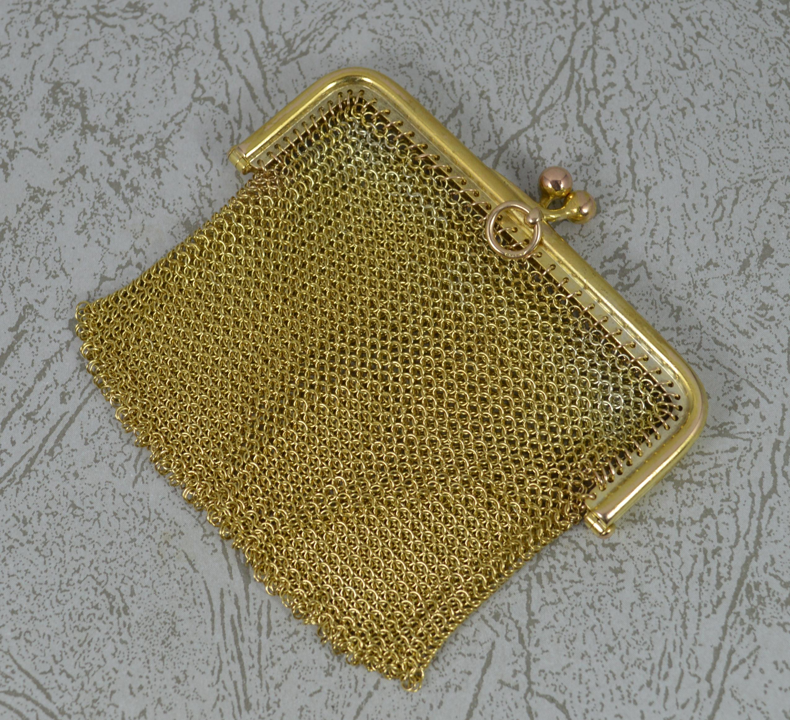victorian chain mail purse
