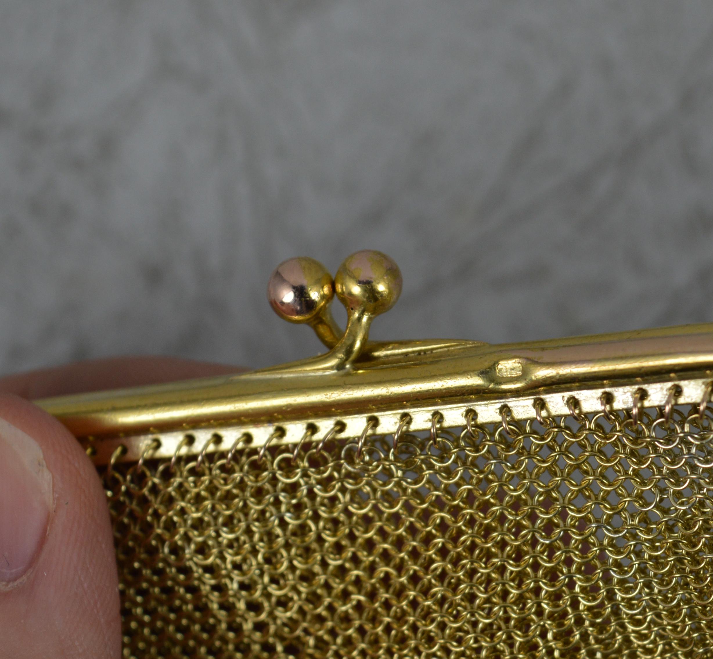 gold chainmail bag
