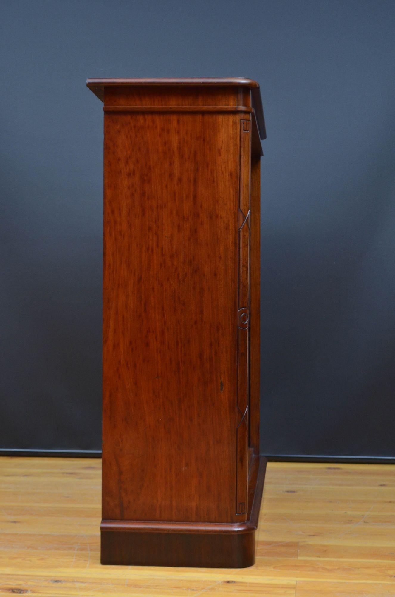 Victorian Solid Mahogany Open Bookcase For Sale 11