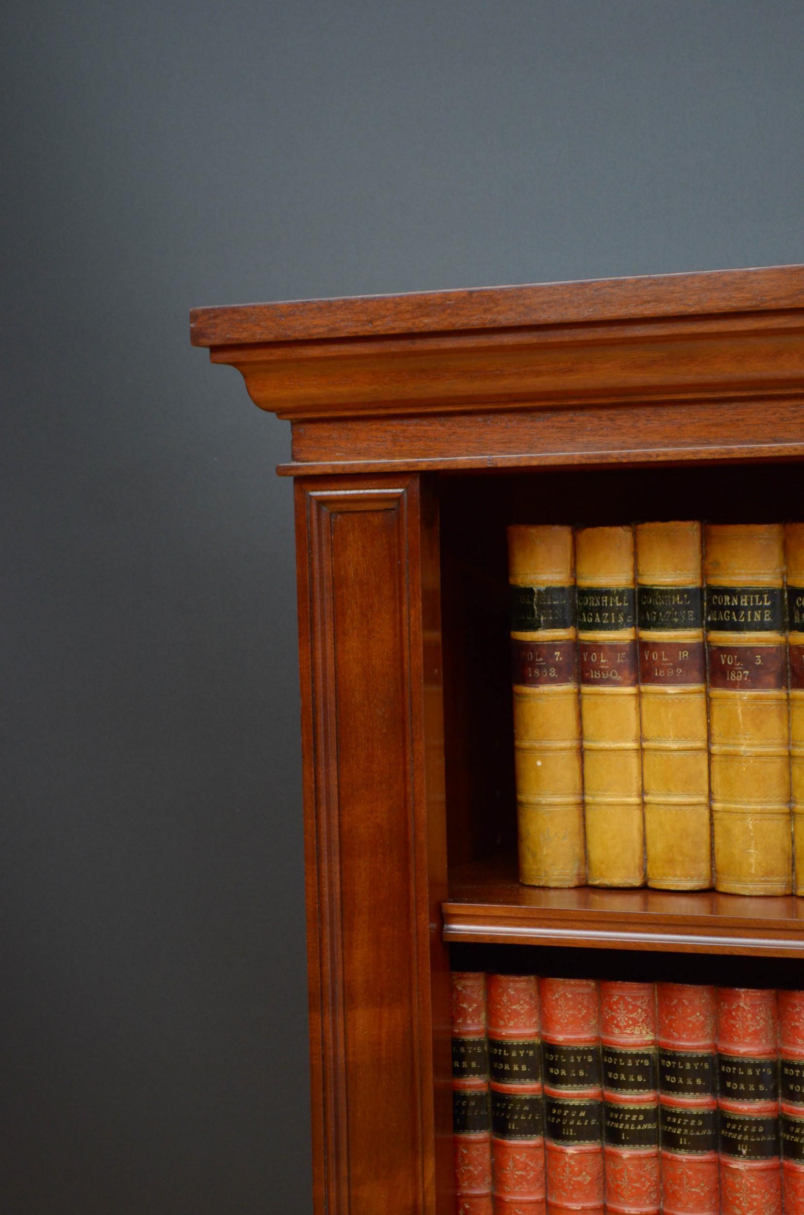 solid mahogany bookcase