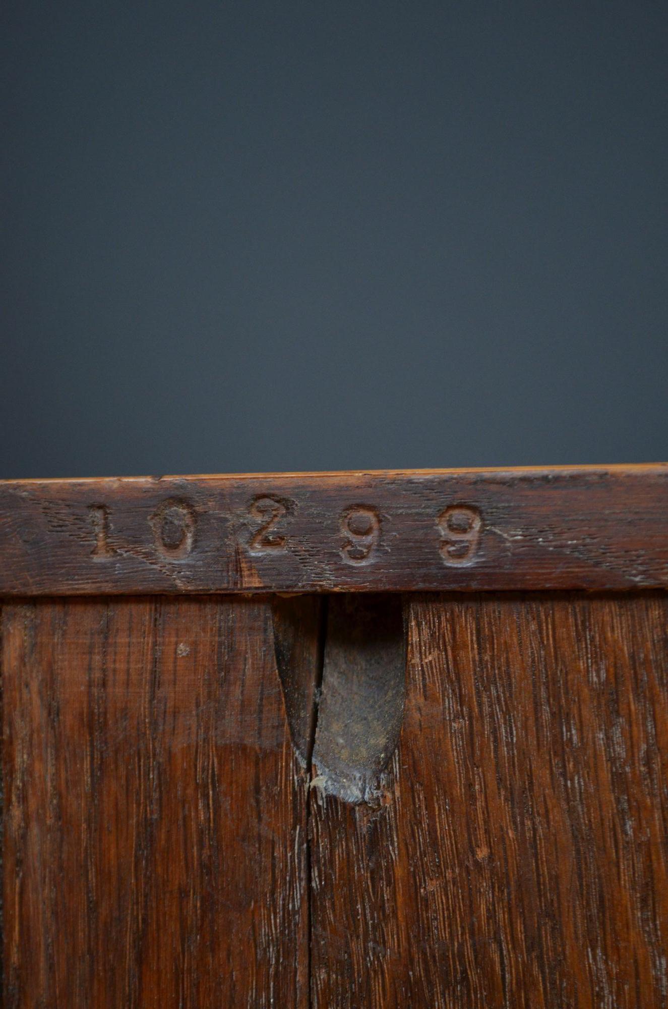 Victorian Solid Oak Open Bookcase For Sale 11