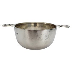 Victorian Solid Silver Porringer by Charles Edwards, London, 1896