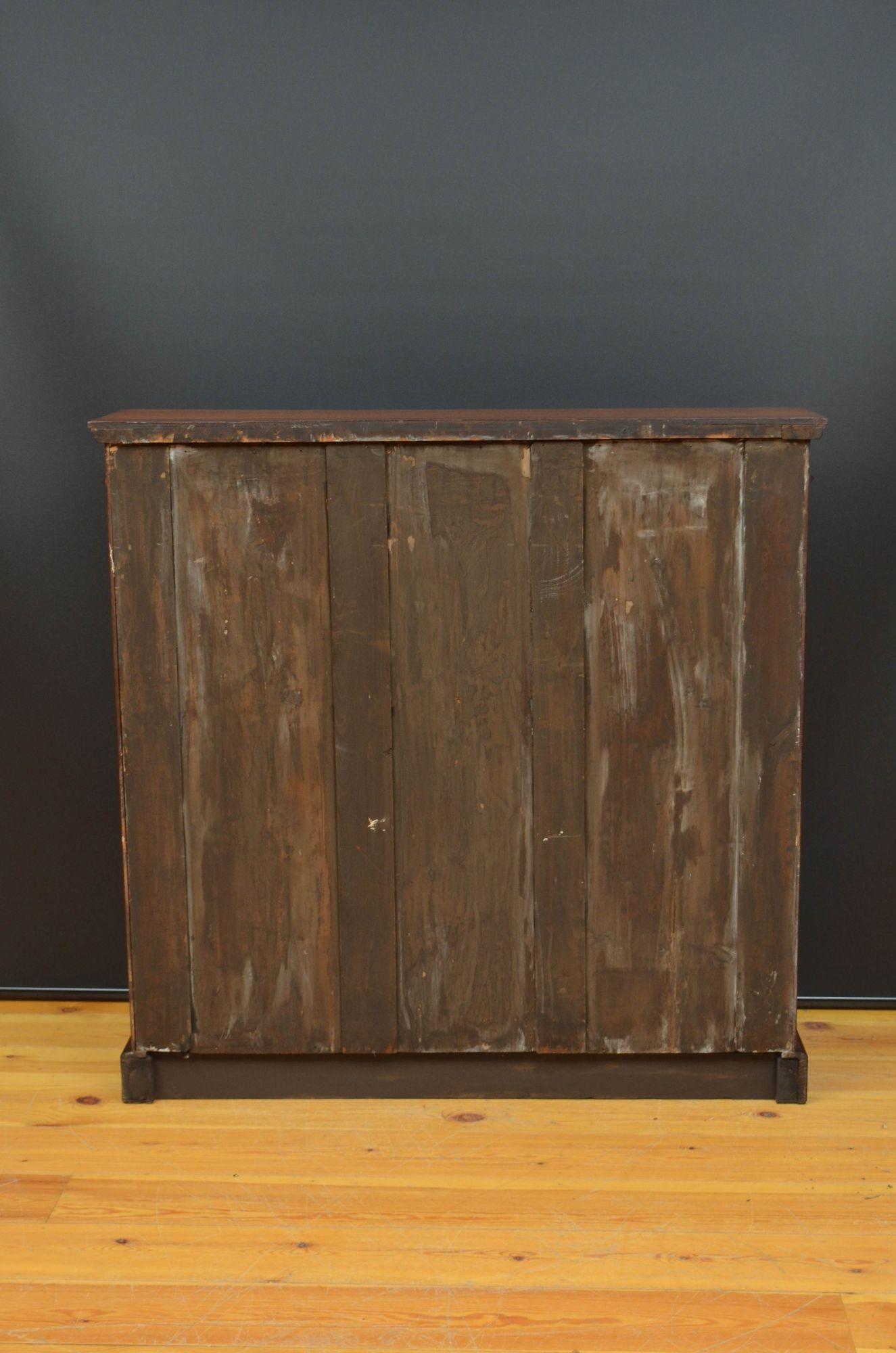 Victorian Solid Walnut Open Bookcase For Sale 8